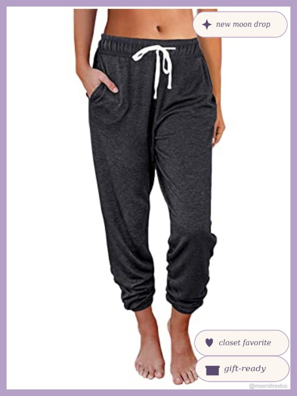 High Waisted Lounge Sweatpants Joggers with Pockets Polyester Rayon Spandex